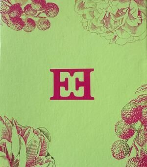 Escada Joyful Moments Green Pink Floral Boxed Notebook Journal Gift Set NWT